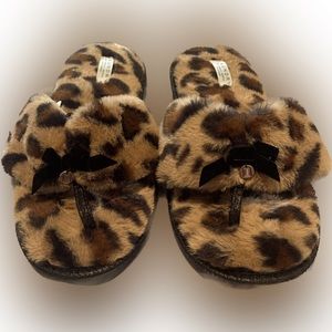 Laundry by Shelli Segal Leopard Soft Slippers Size 10/11